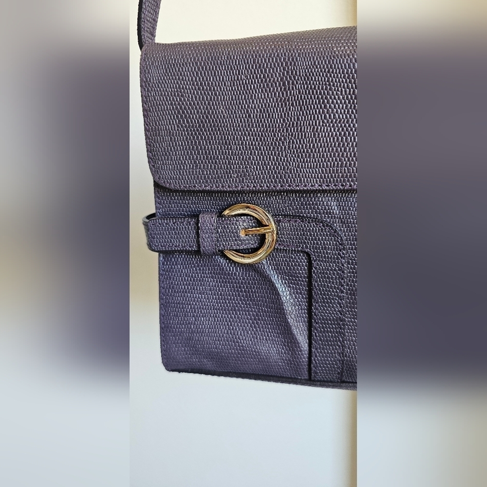 LORD & TAYLOR vintage purple shoulder bag - Picture 5 of 8